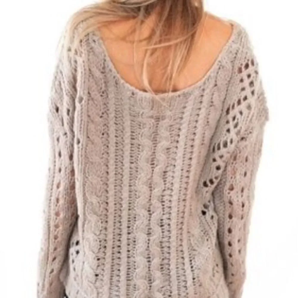 Free People Fluff Sweater *Oatmeal* Size Medium